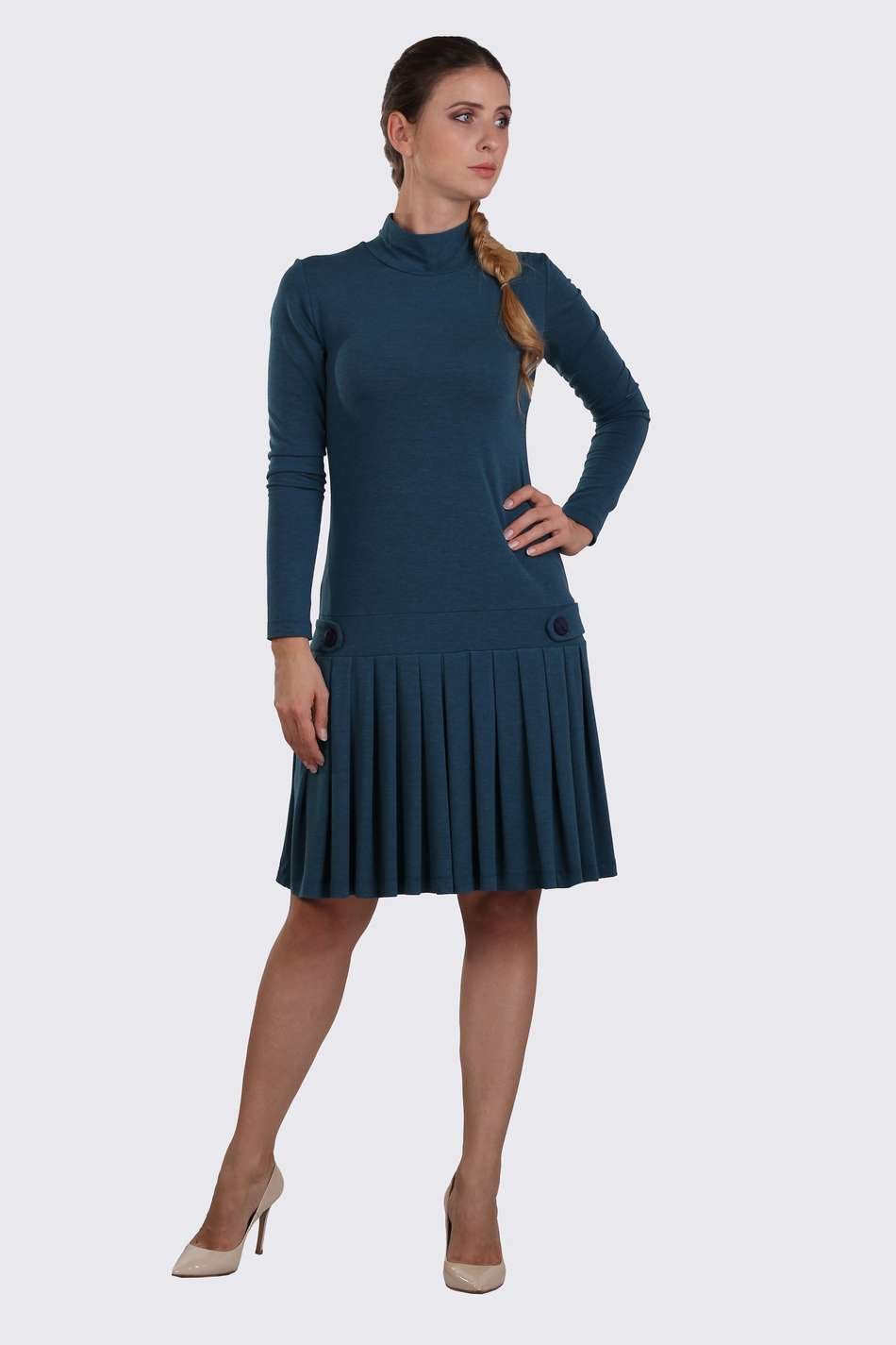 Платье с заниженной талией для полных