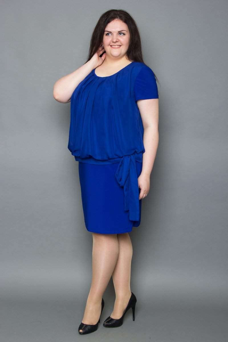 Платье с заниженной талией и напуском