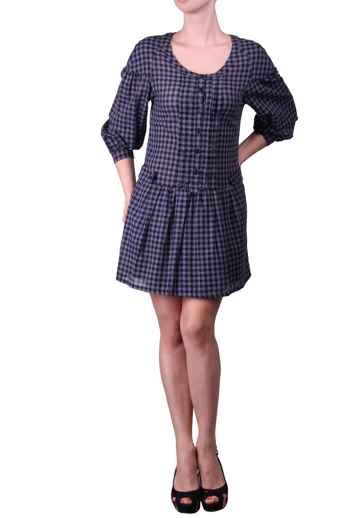 Летнее платье с заниженной талией