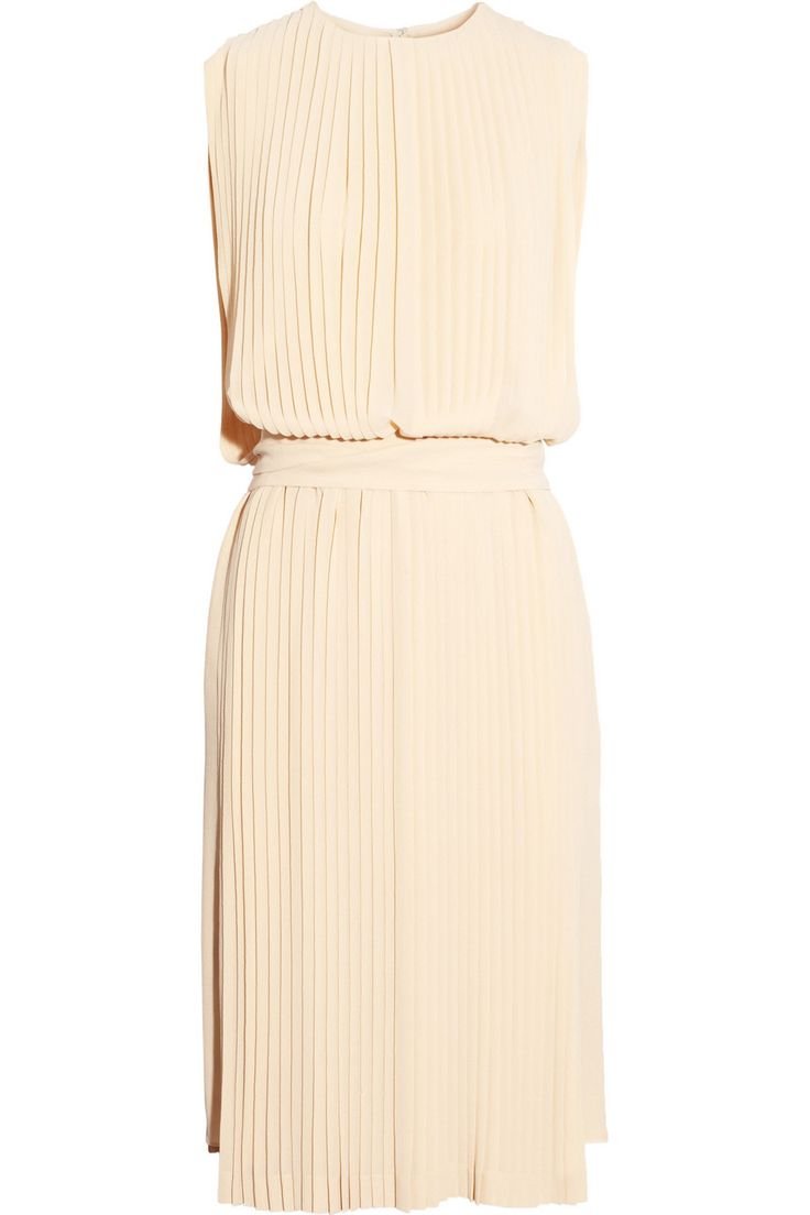 Белое платье плиссе