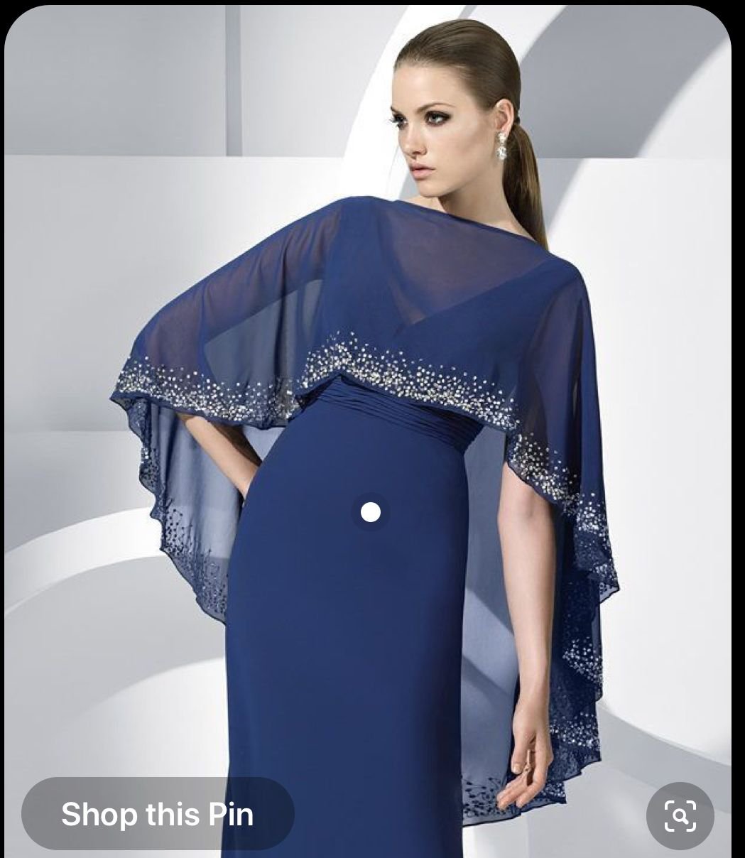 Накидка на платье вечернее