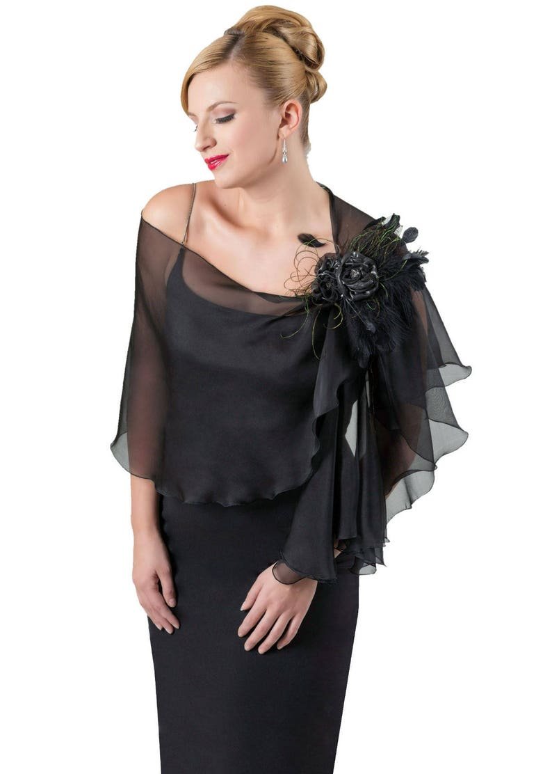 Накидка на платье вечернее