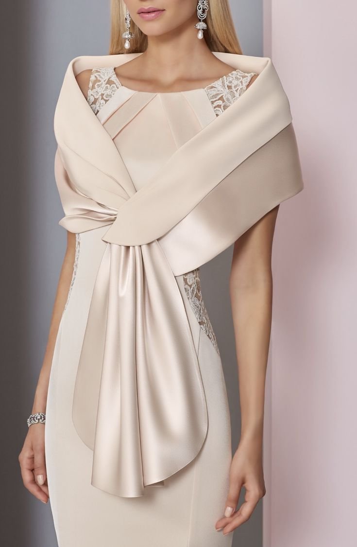 Нарядные накидки на вечернее платье