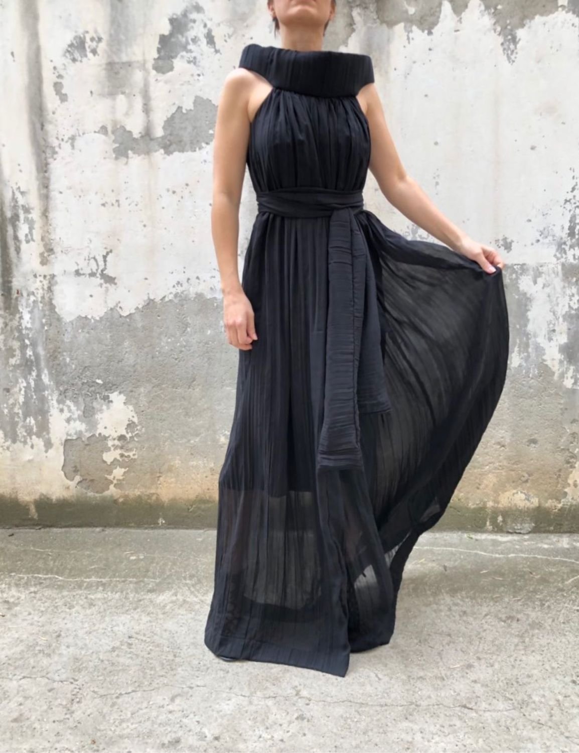 Французское шифоновое платье