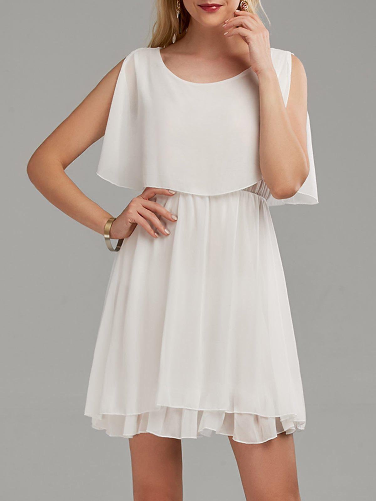 Короткое шифоновое платье