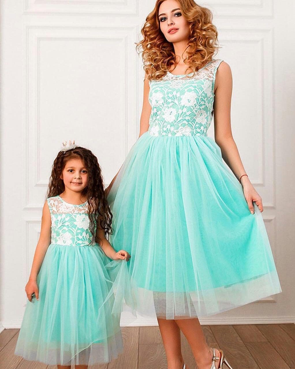 Платье мама дочка на годик