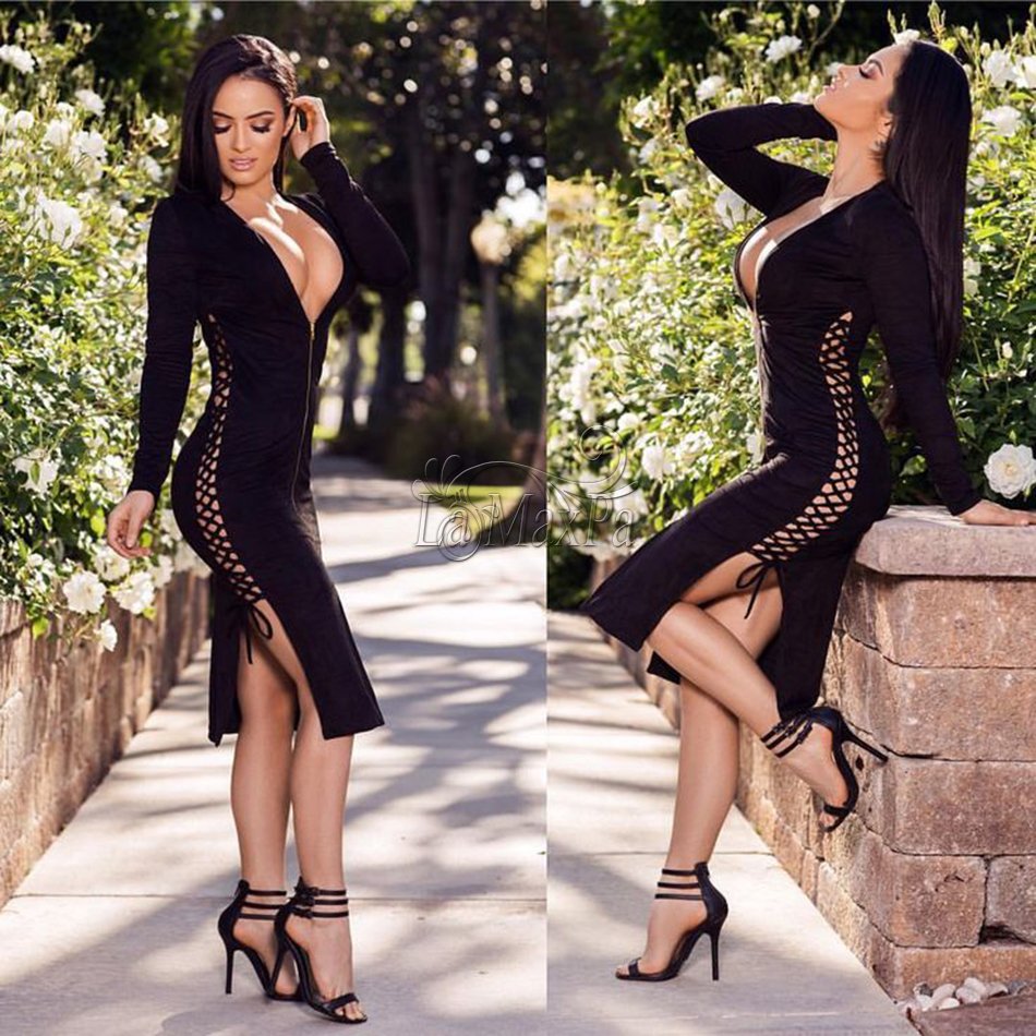 Ламода черное платье пиджак миди