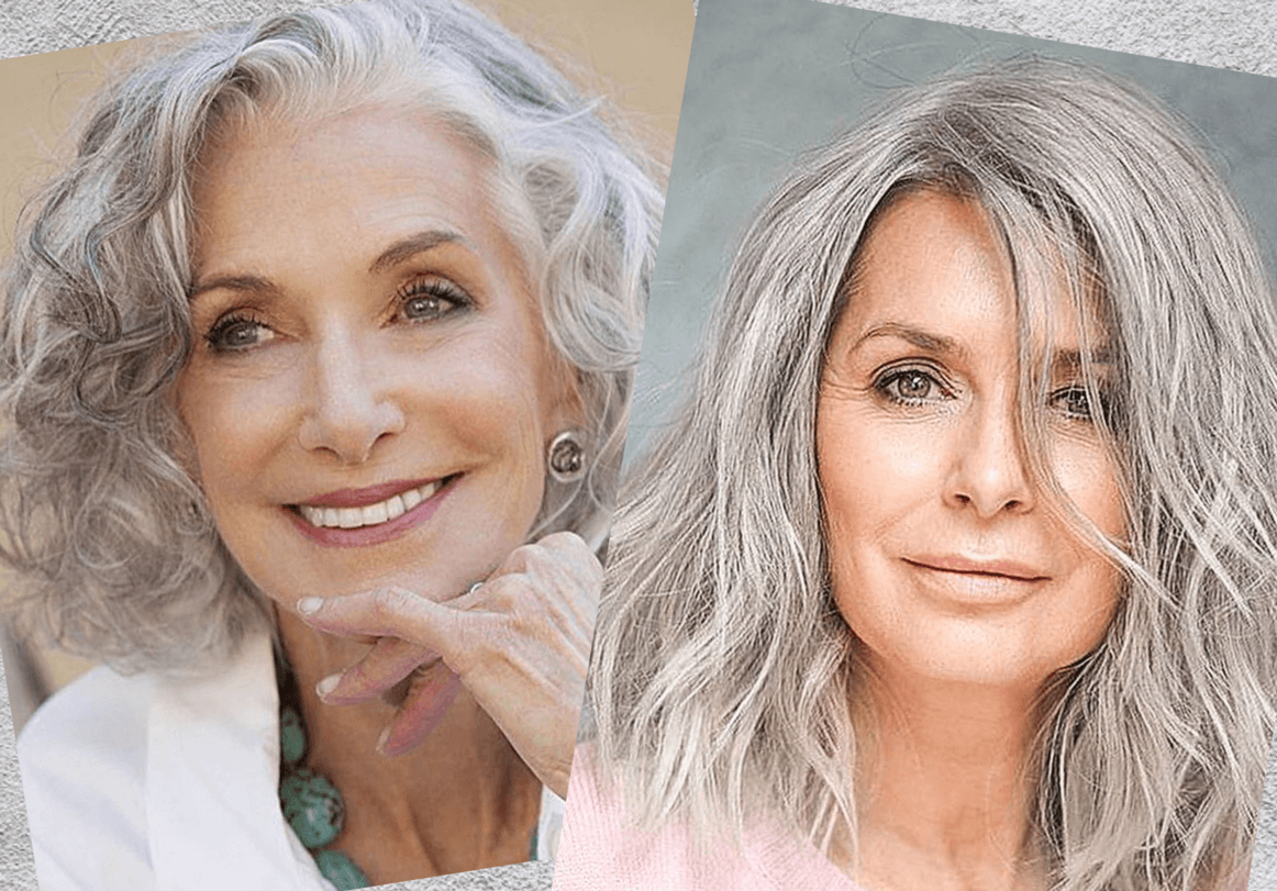 Тонирование седых волос