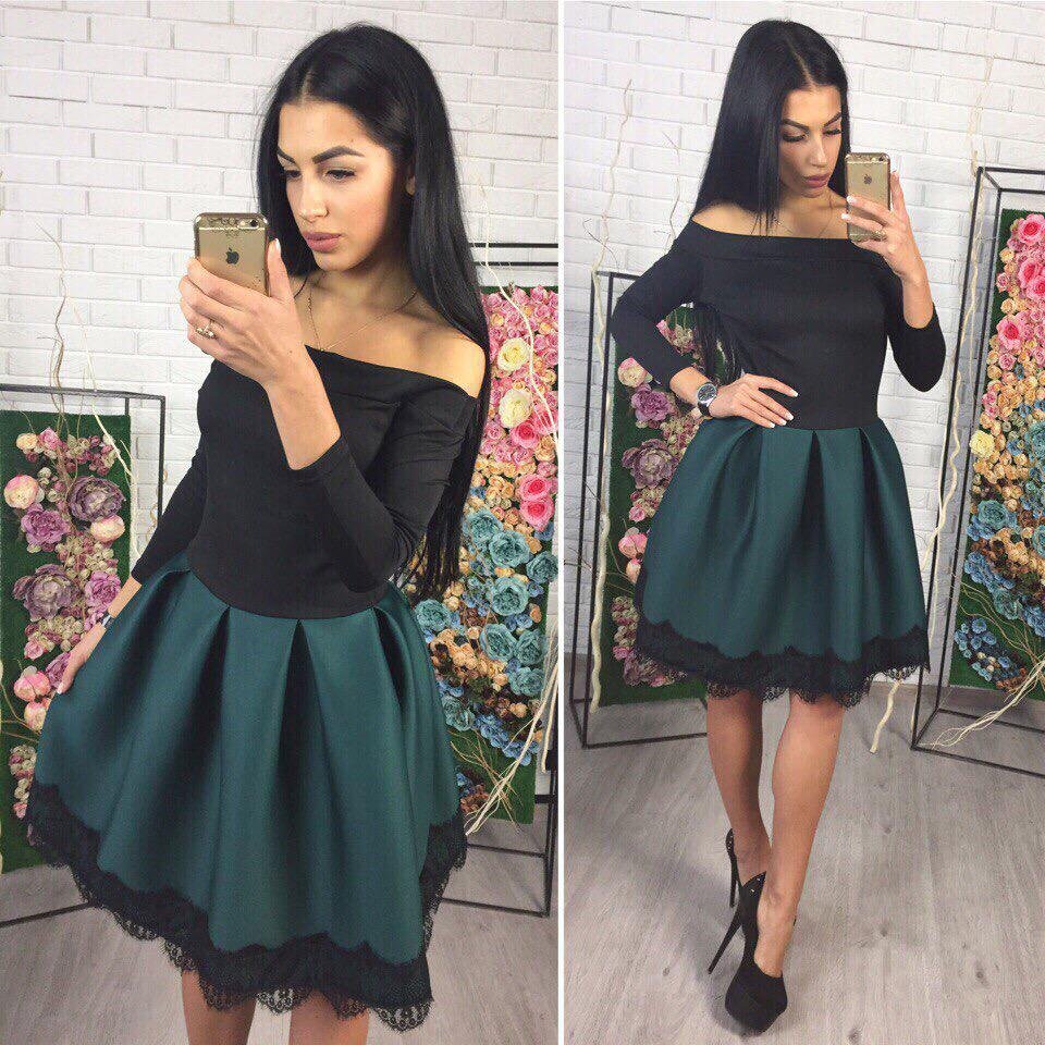 Платье с пышным низом