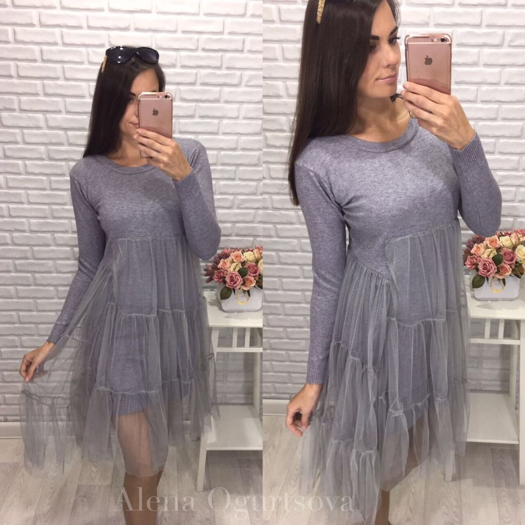 Вязаный верх для платья