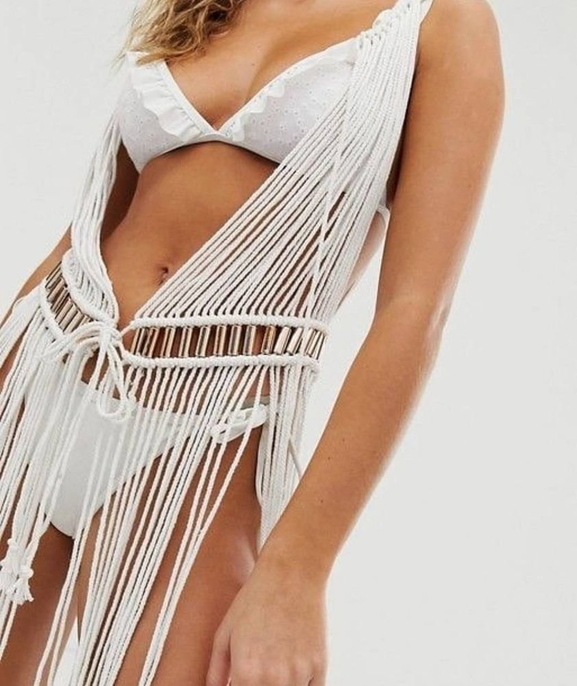 Платье макраме