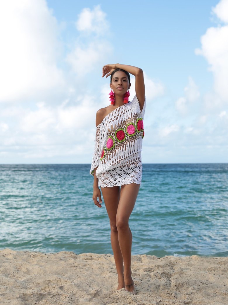 Вязаное парео