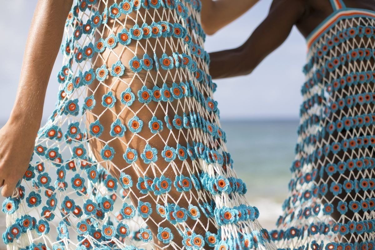 Туника сетка для пляжа