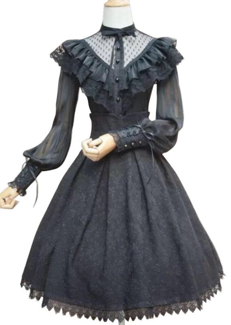Платье Викторианская Готика чёрное