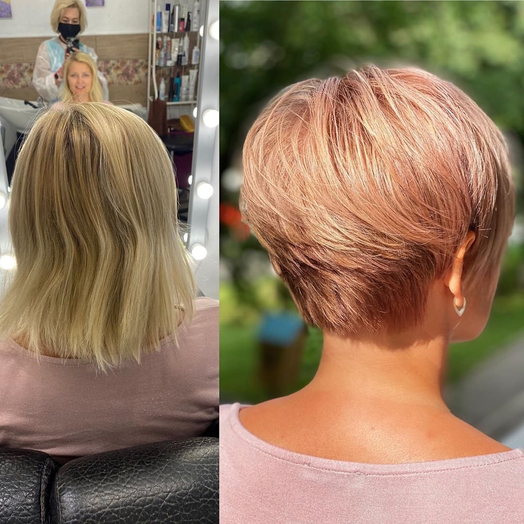 Пикси бежевый блонд