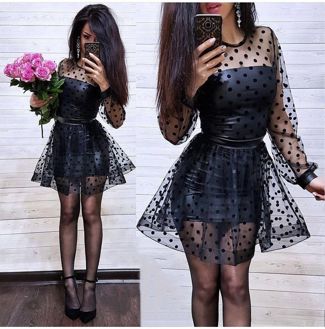 Кожаные платья 2022