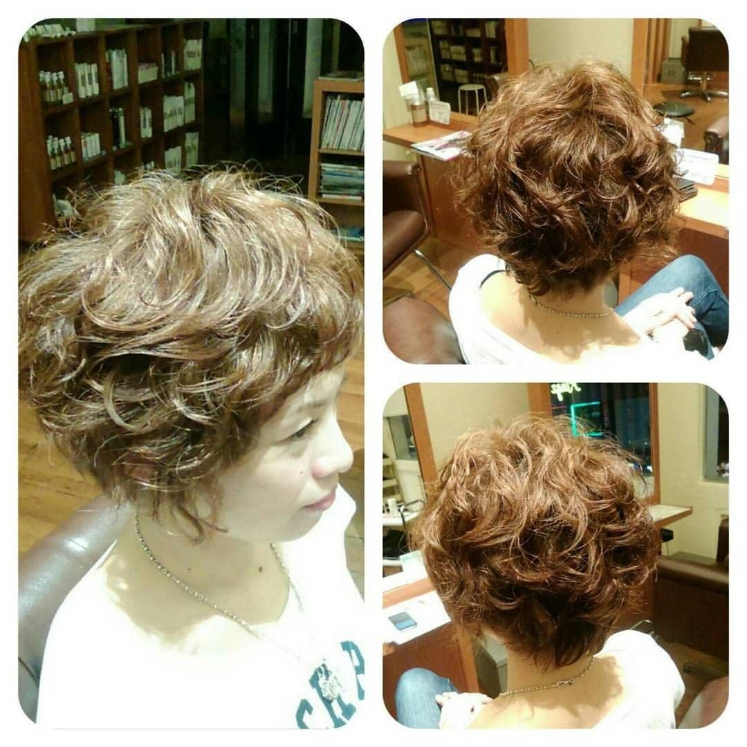 Прически с химической завивкой на короткие волосы