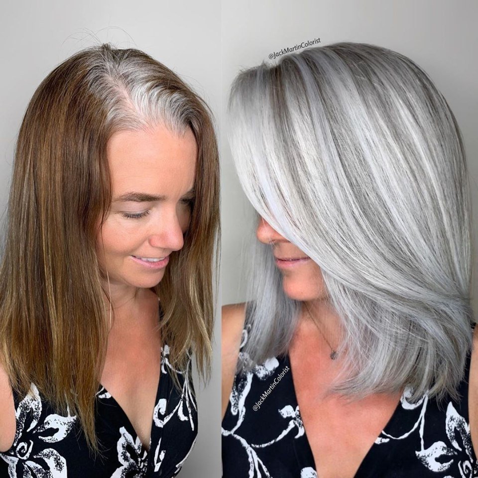 Колорист Джек Мартин Седые волосы