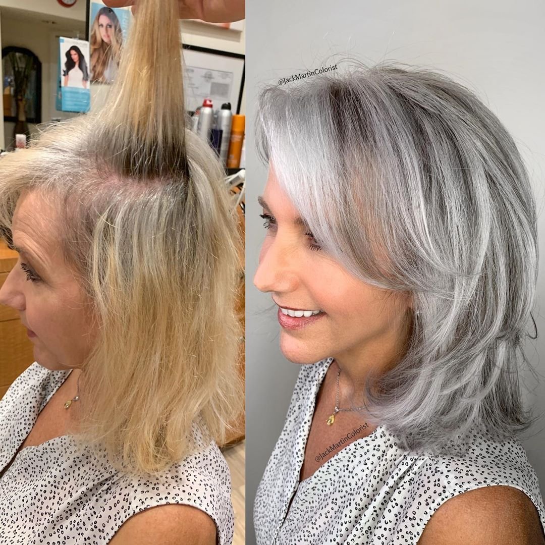 Колорист Джек Мартин Седые волосы