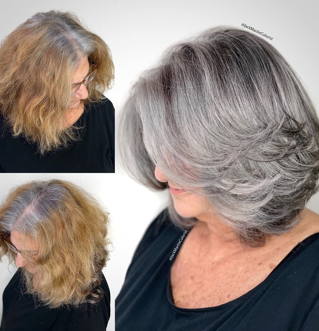 Отращивание седых волос