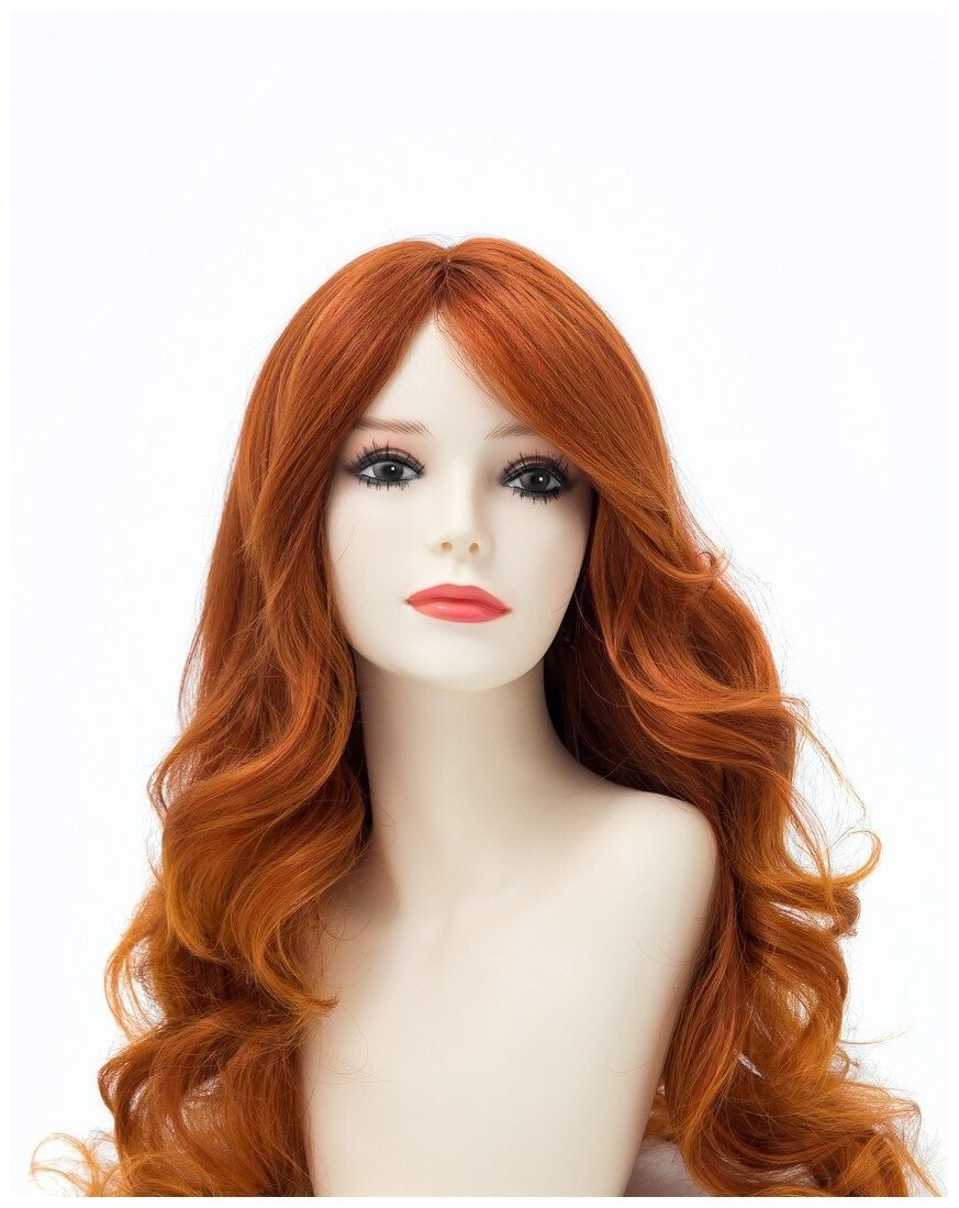 Парик рыжий длинный