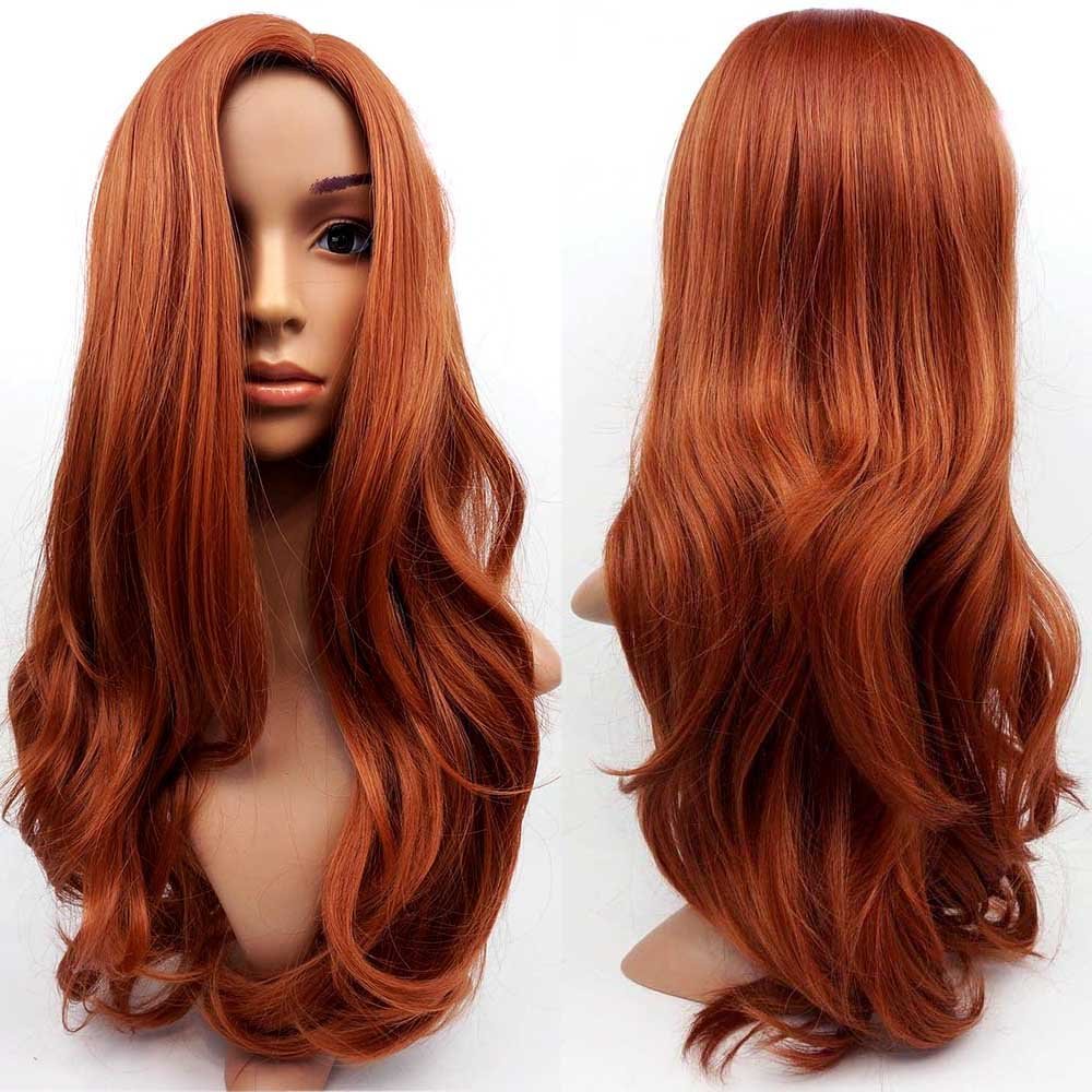 Парик рыжий длинный