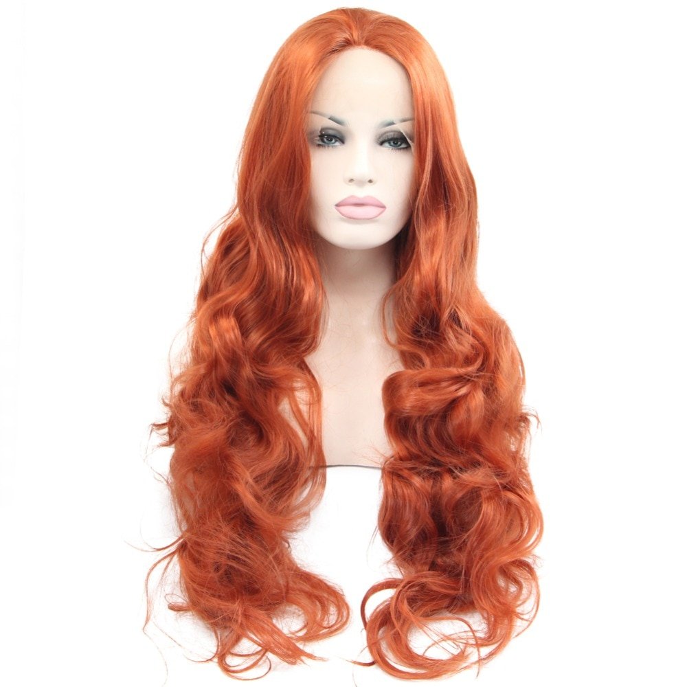 Рыжий женский парик