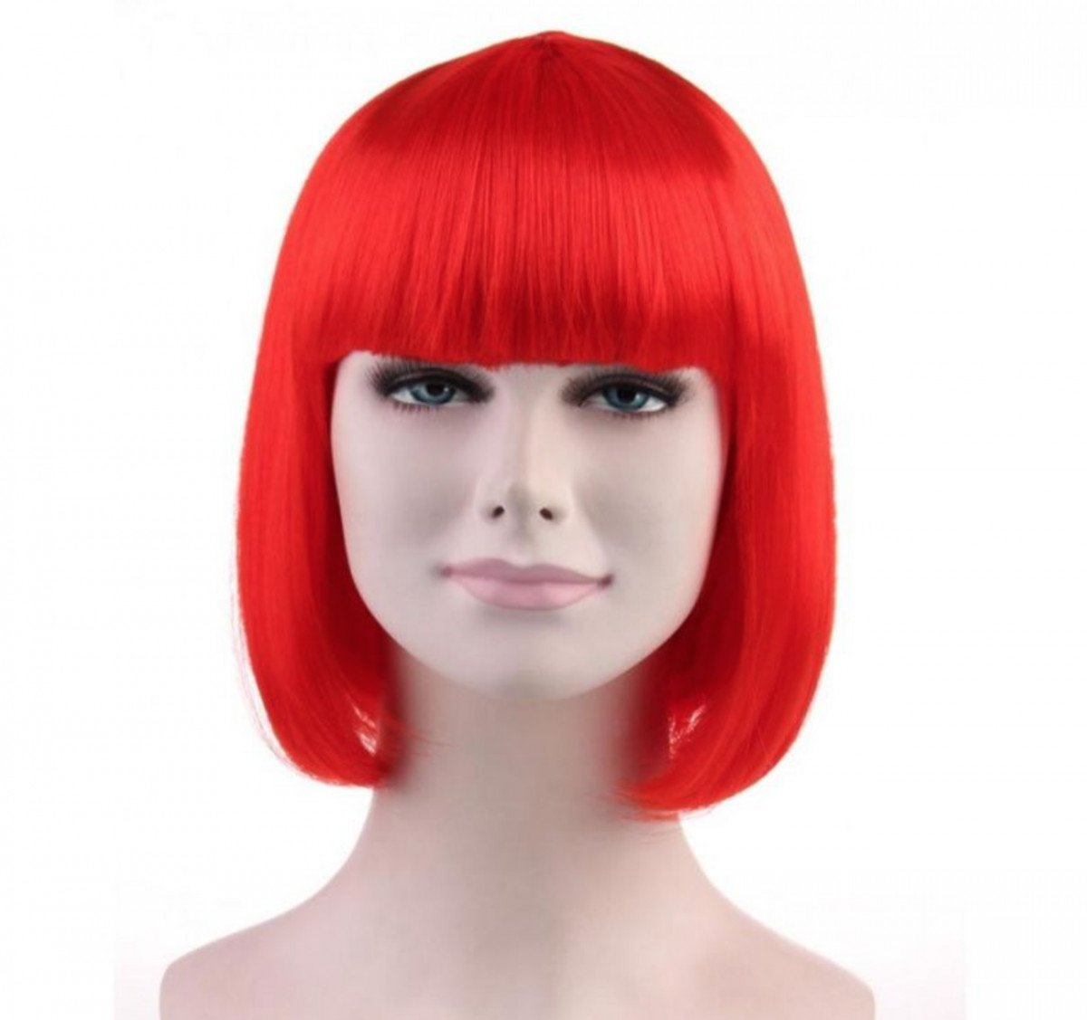 Парик каре красное (7997)