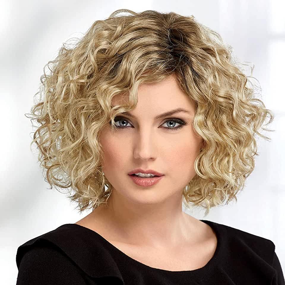 Стрижки с химией на средние волосы