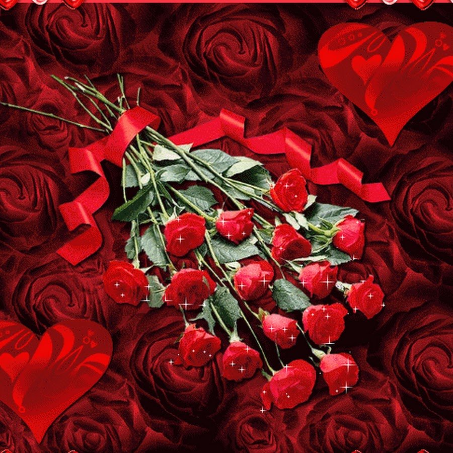 Мерцающие цветы для девушки