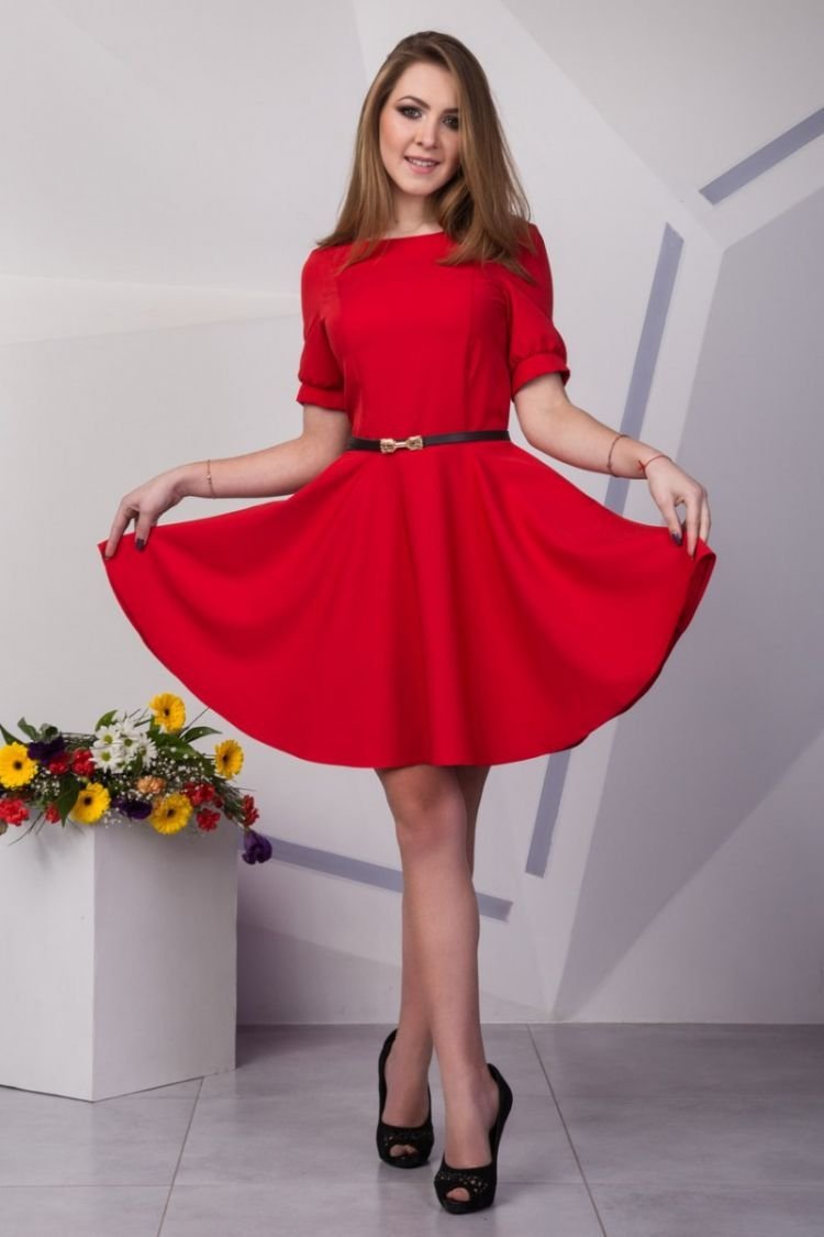 Юбка с завышенной талией