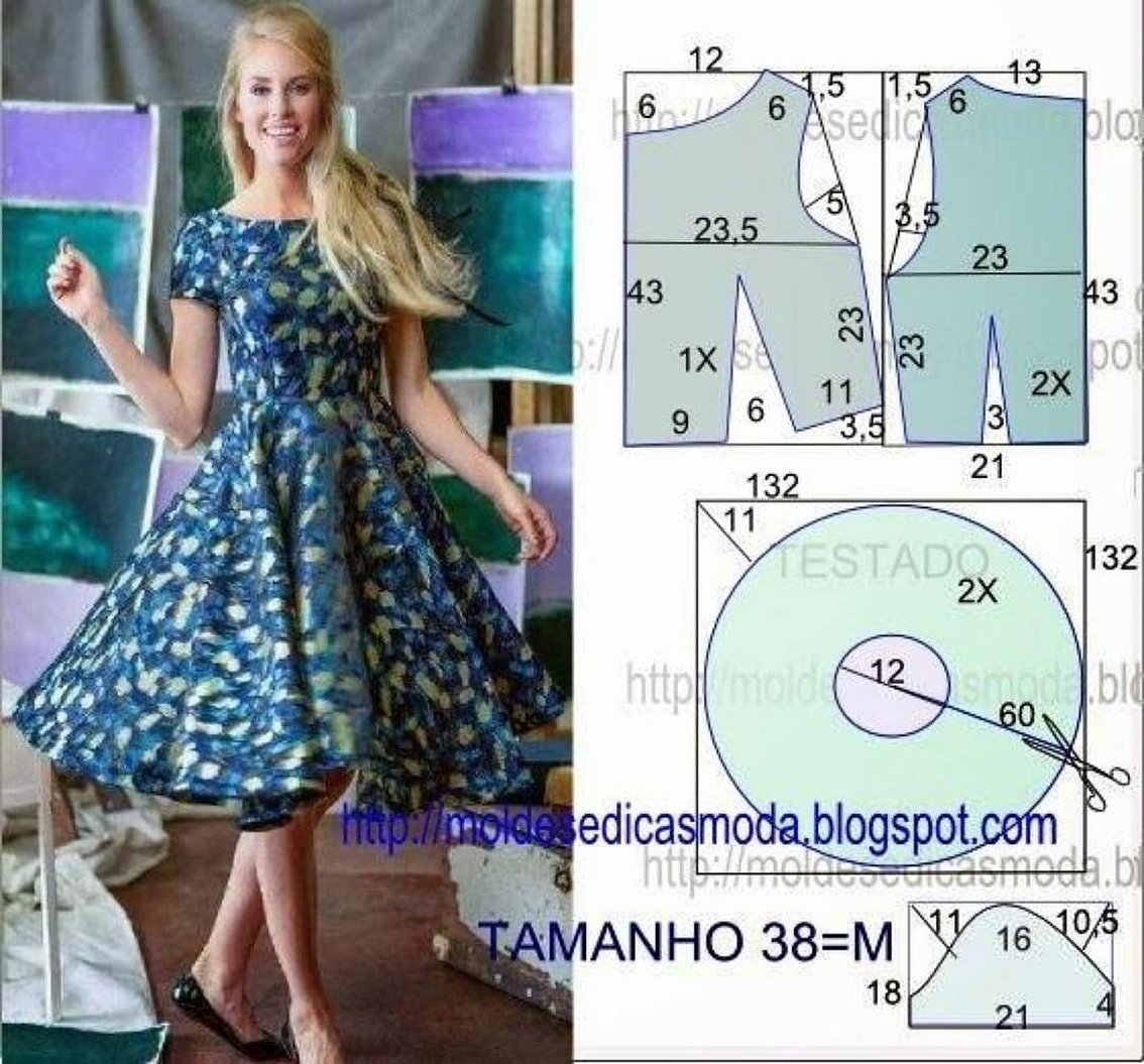 Юбка солнце полусолнце крой