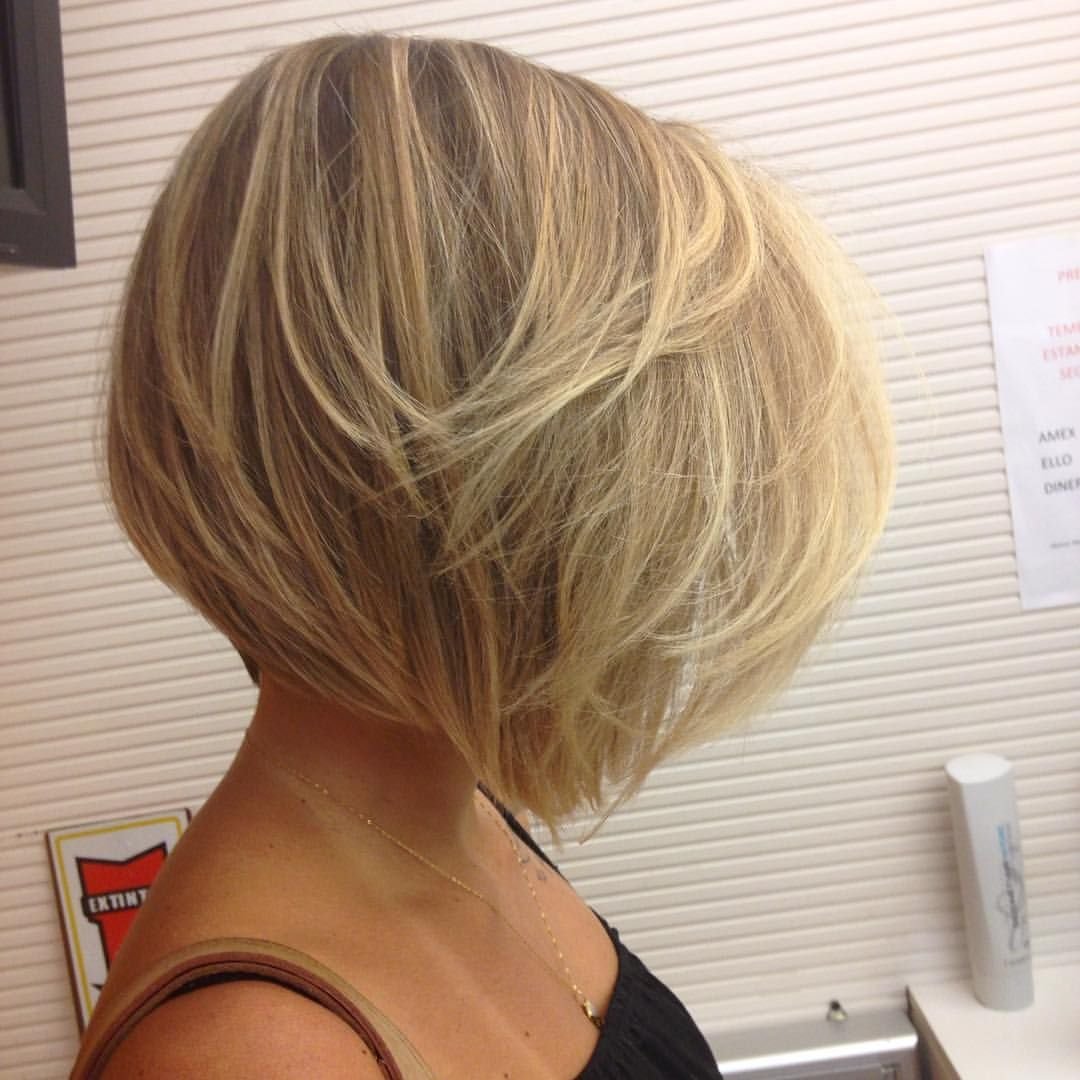 Стрижка Боб градуированный на тонкие волосы