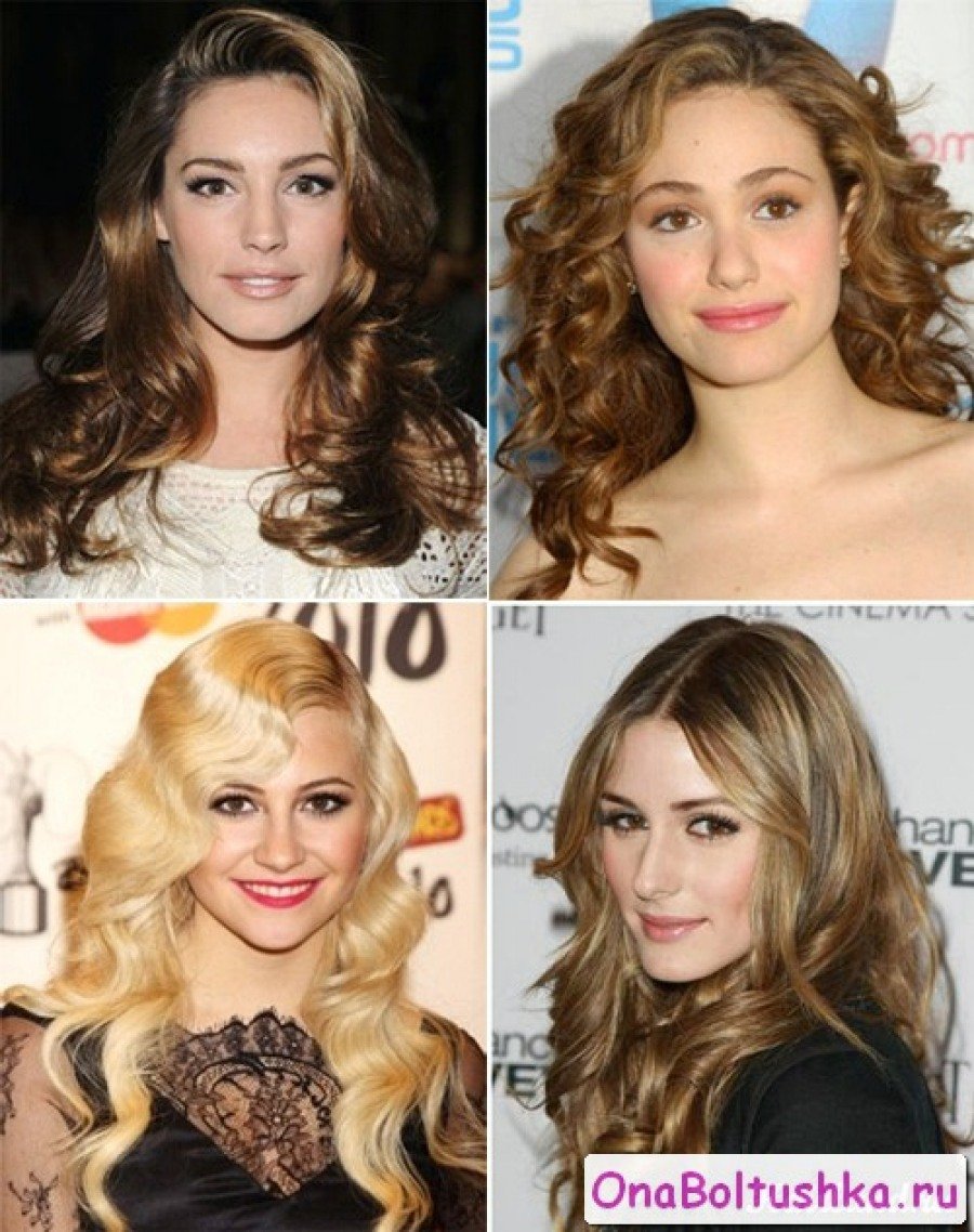 Локоны от лица на длинные волосы