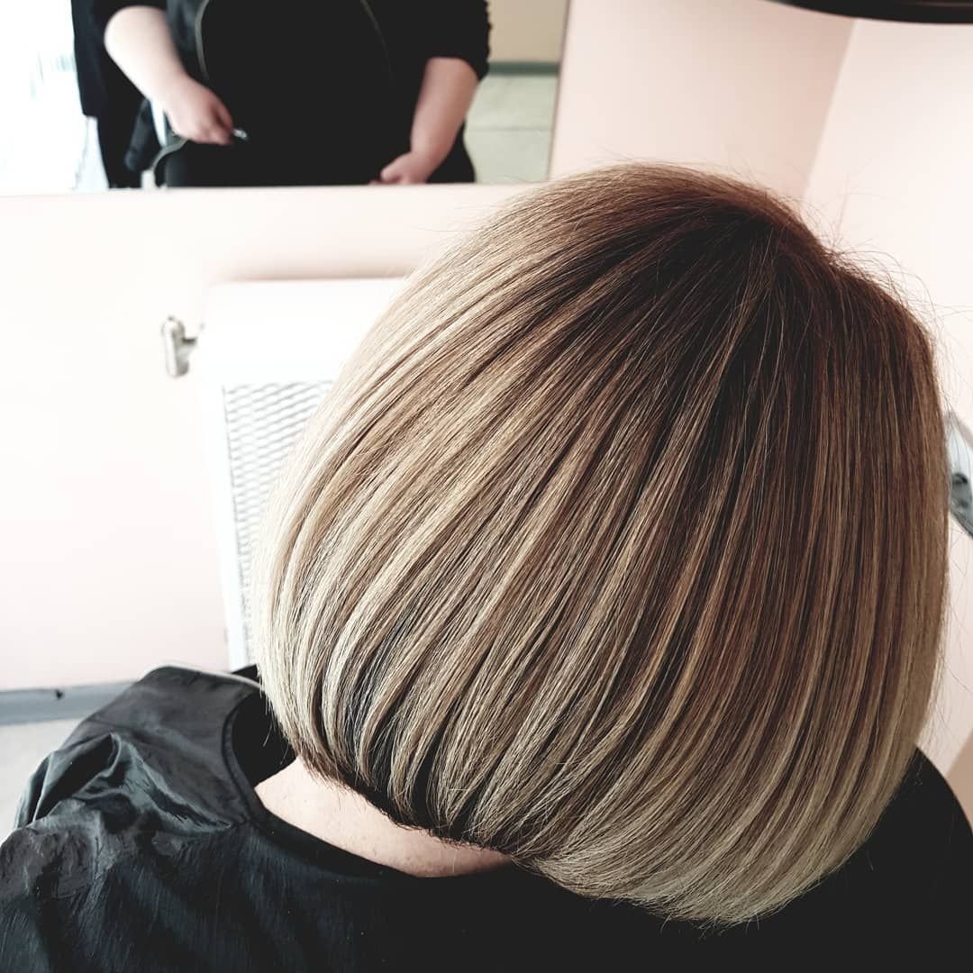 AIRTOUCH на темные короткие волосы