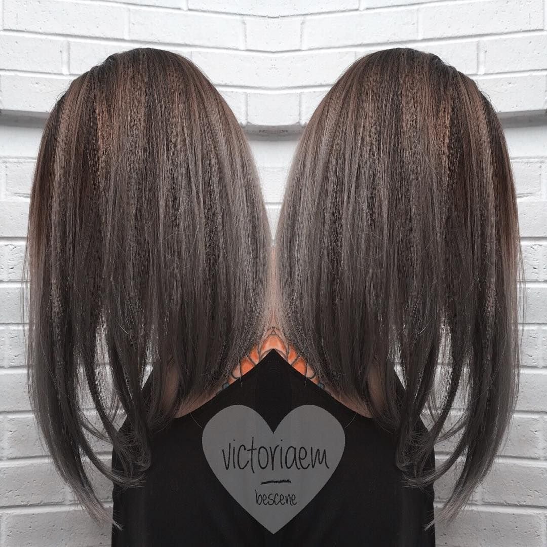 Балаяж на прямые волосы