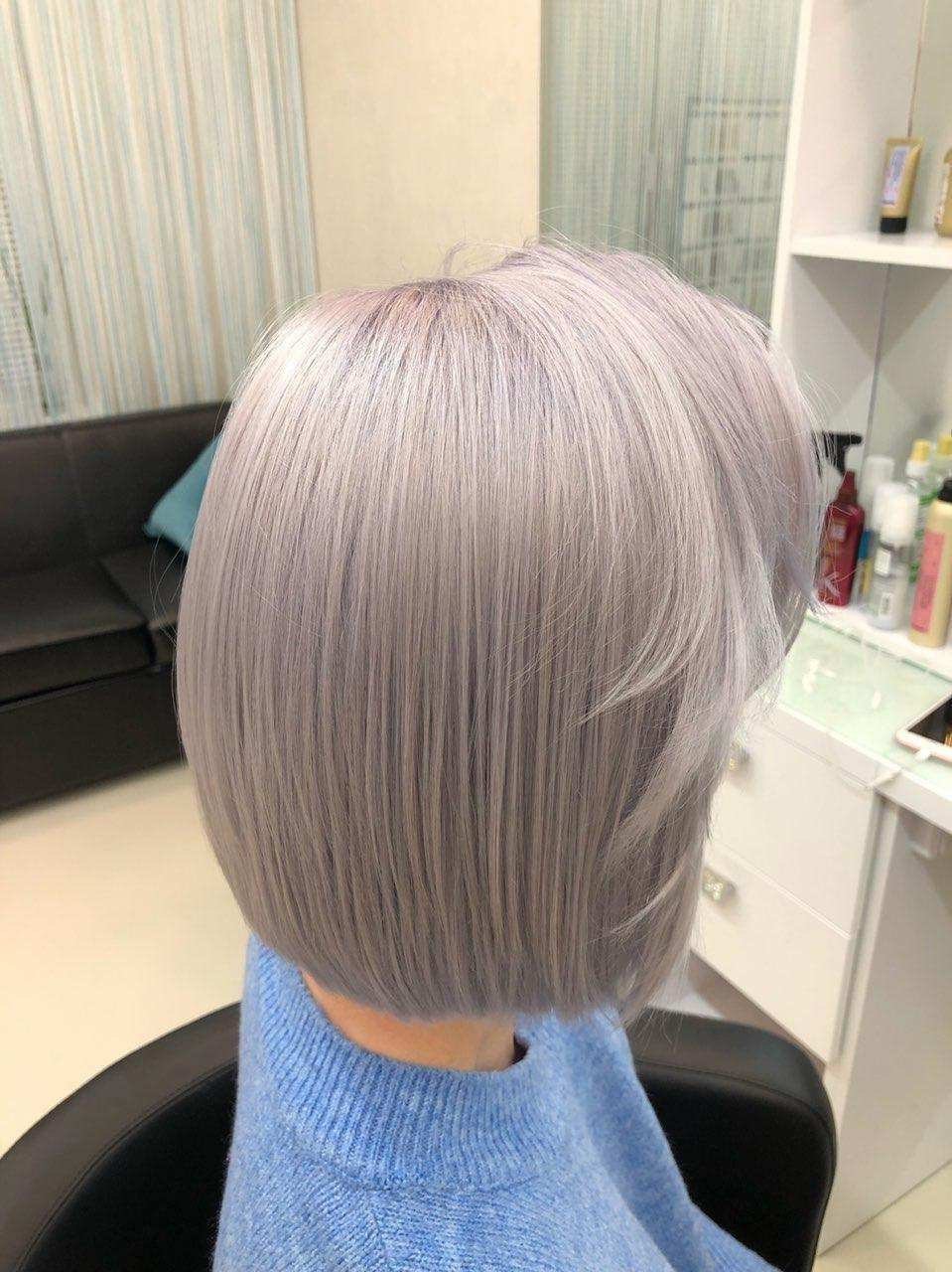 Тонирование волос с сединой