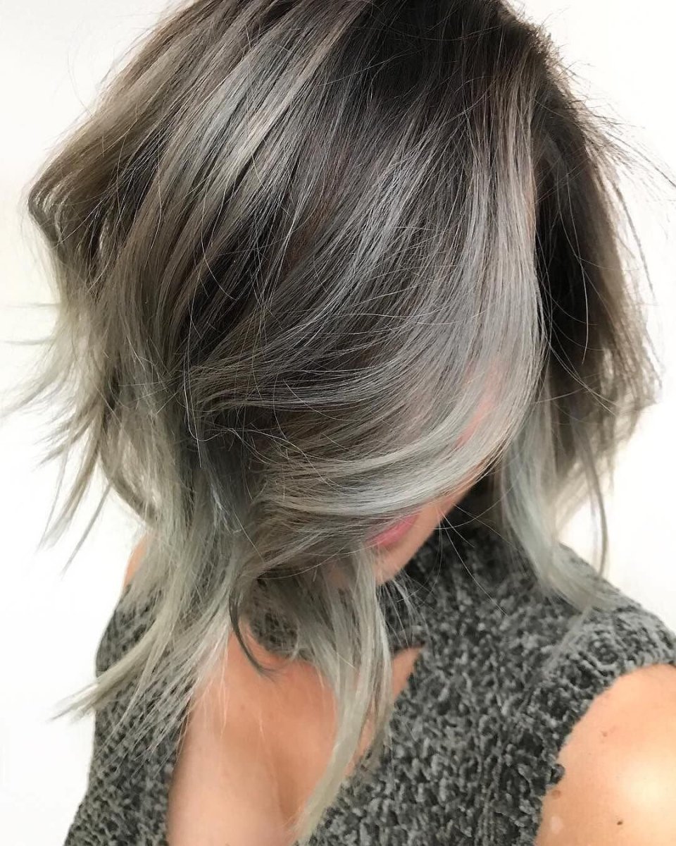 Окрашивание для седеющих волос