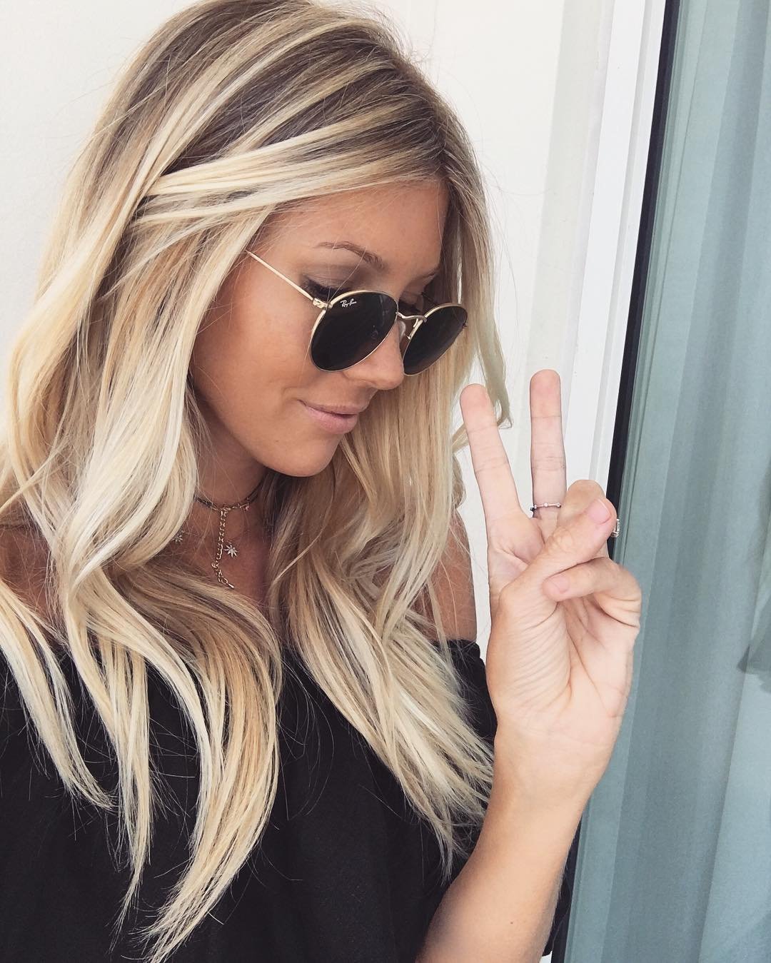 Блондинка с мелированием