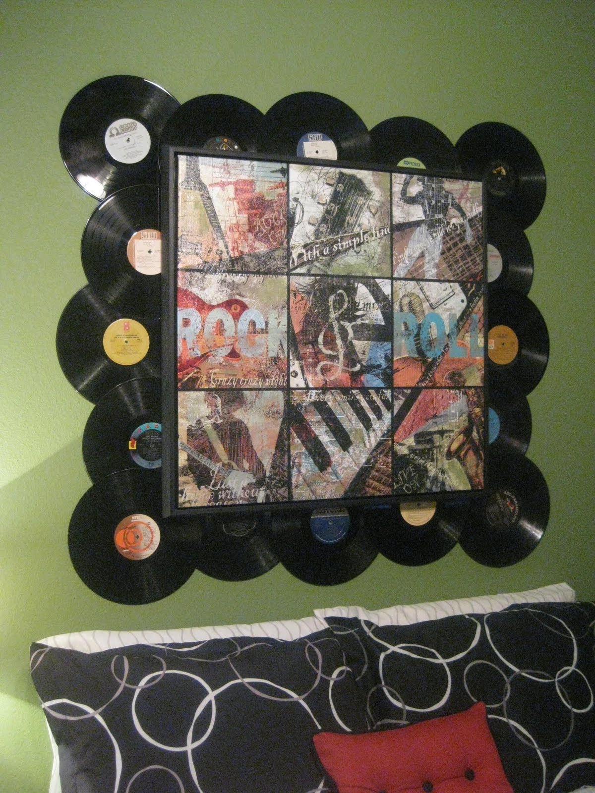 Панно из пластинок