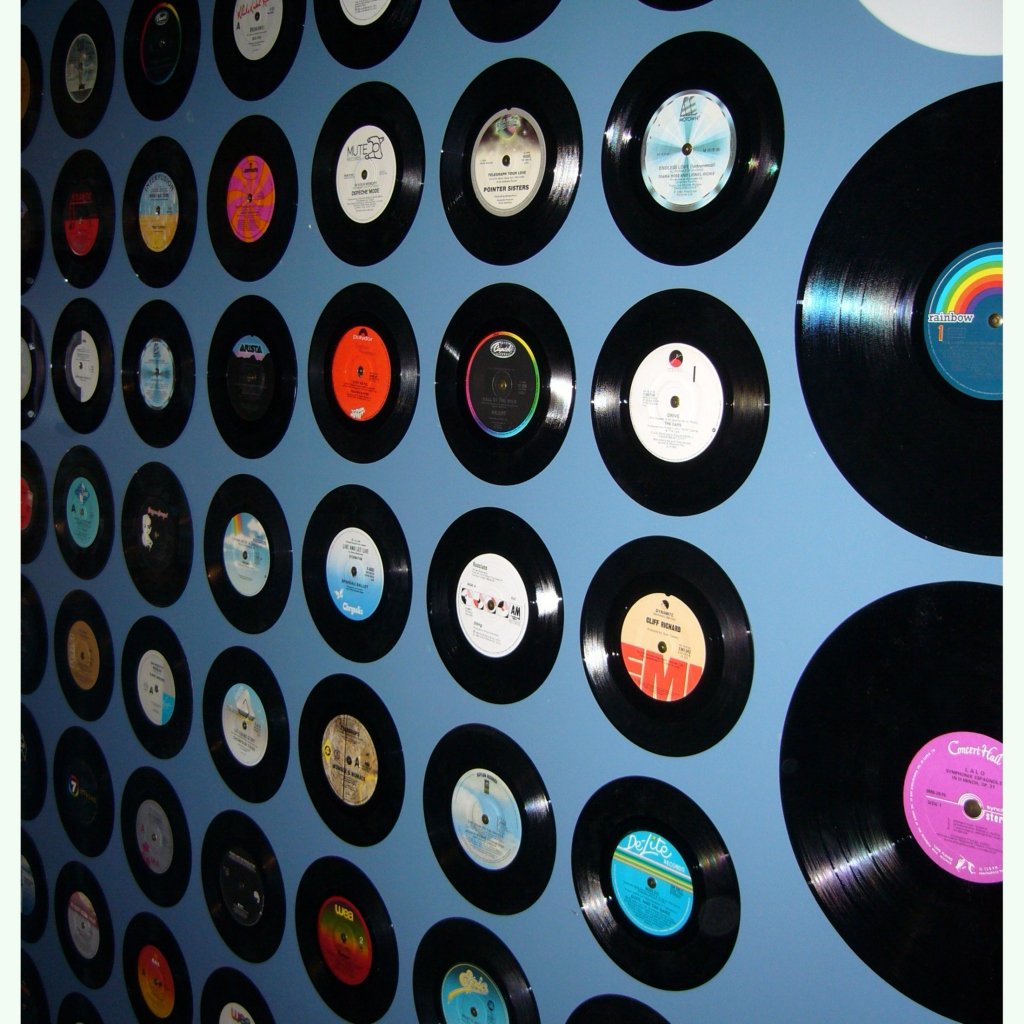 Декор из грампластинок