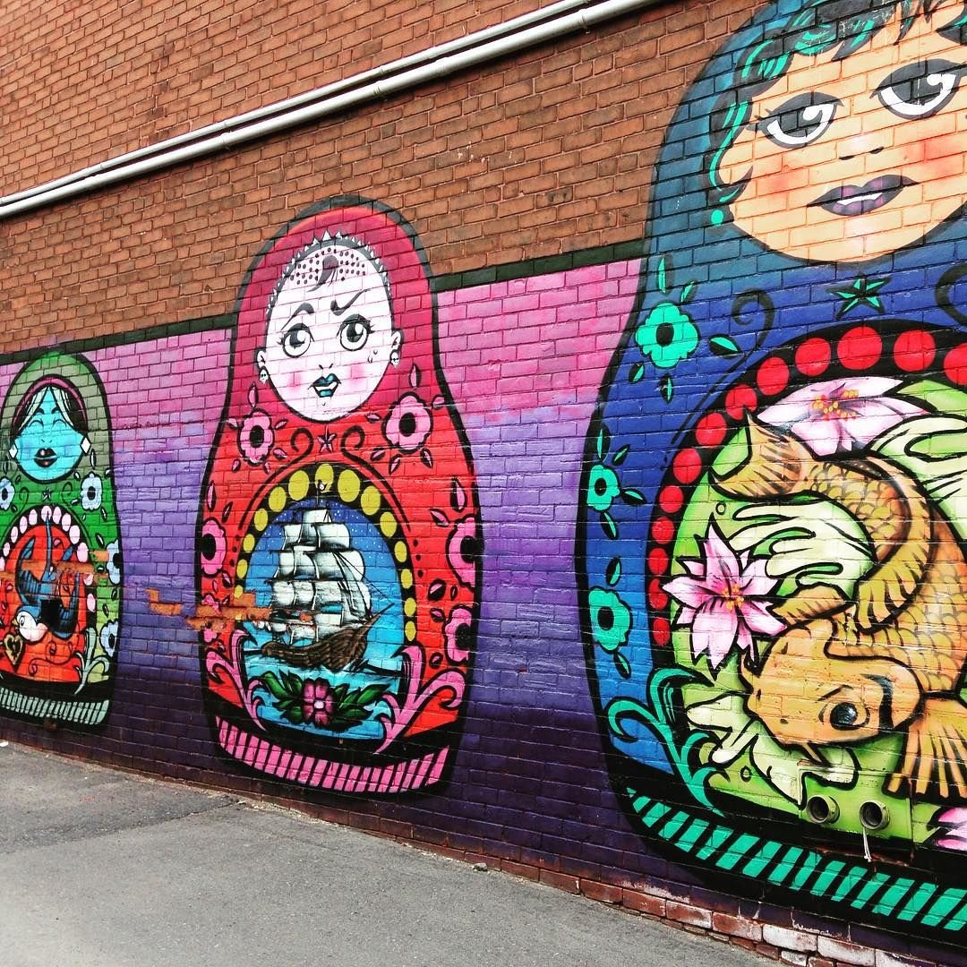 Матрешка витраж