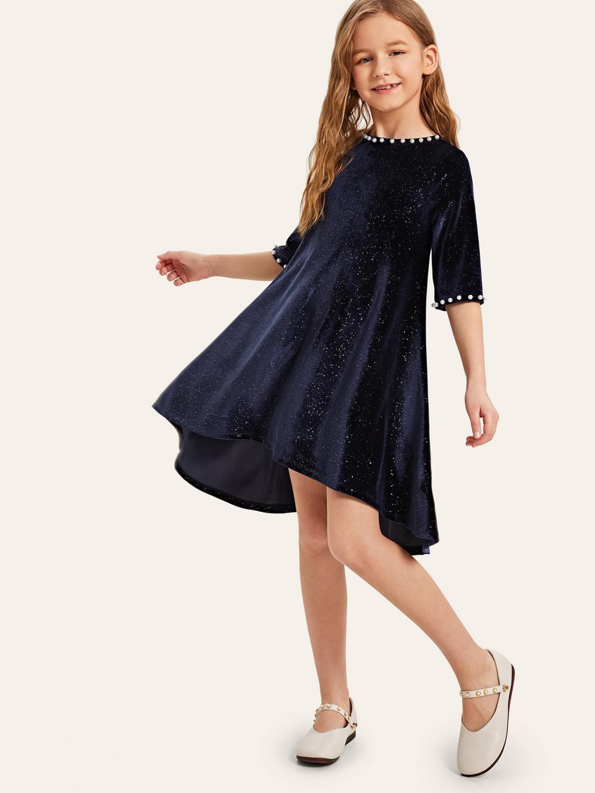 Бархатное платье для девочки