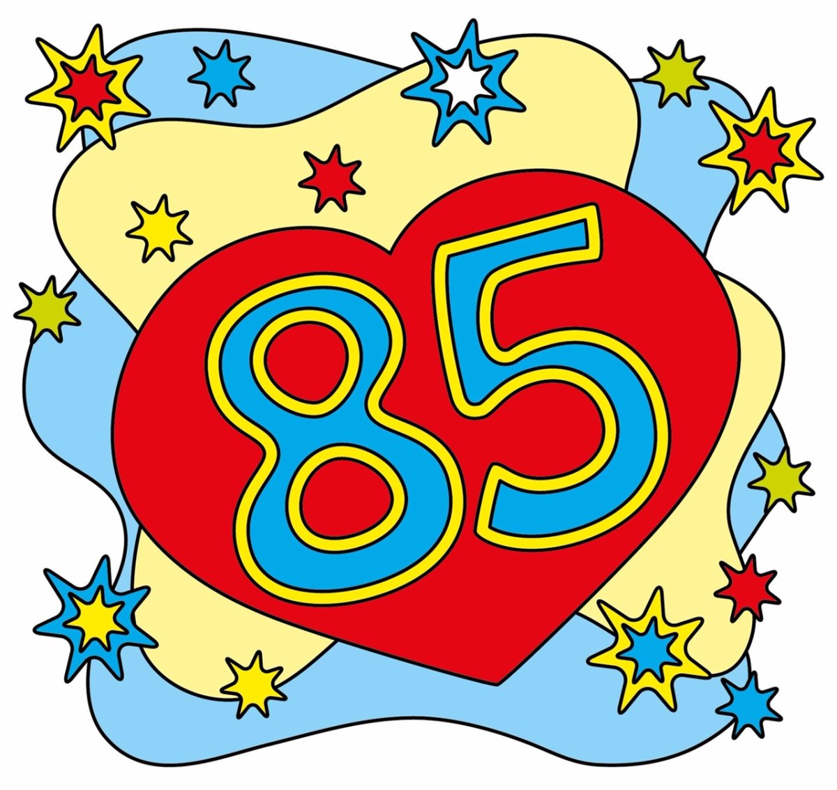 Цифры 85 красивые