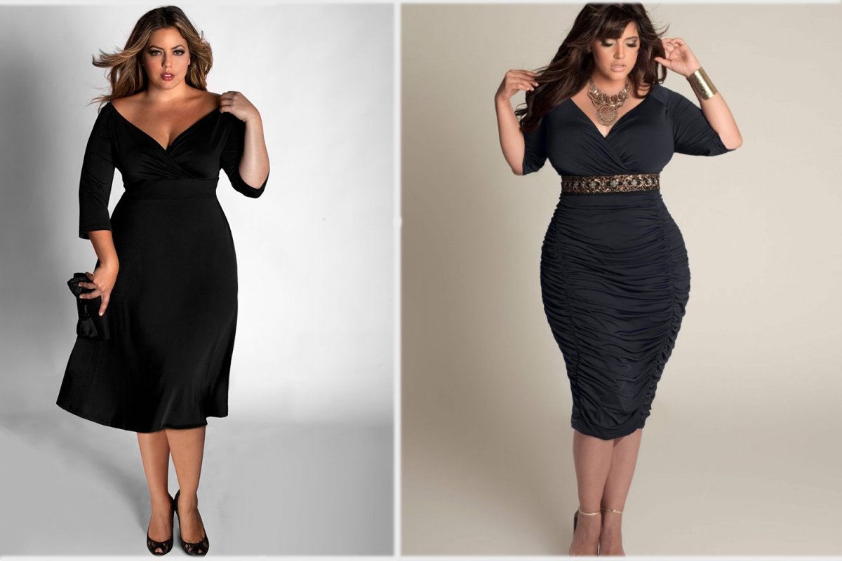 Платье песочные часы для полных