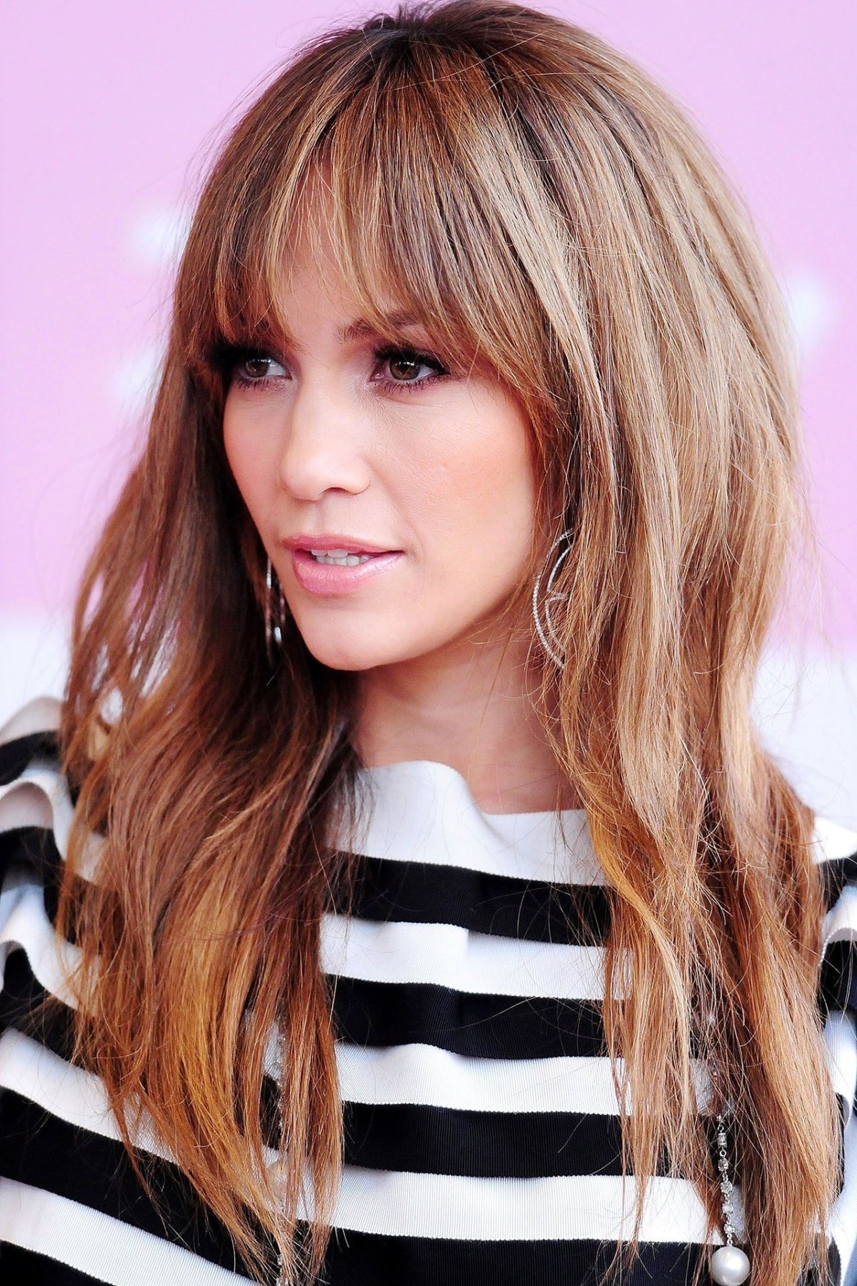 Контуринг волос с челкой шторкой