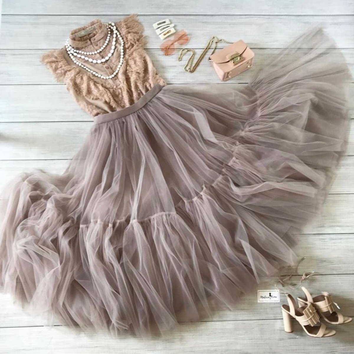 Юбка John Galliano фатин