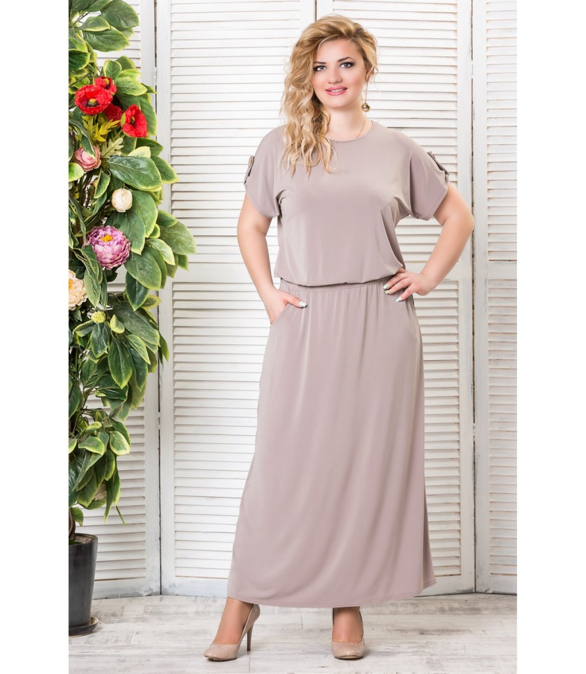 Платье Прованс Лавира серое