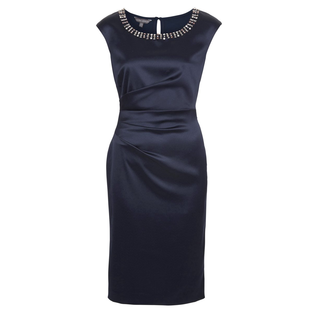 Шелковое платье с рукаво