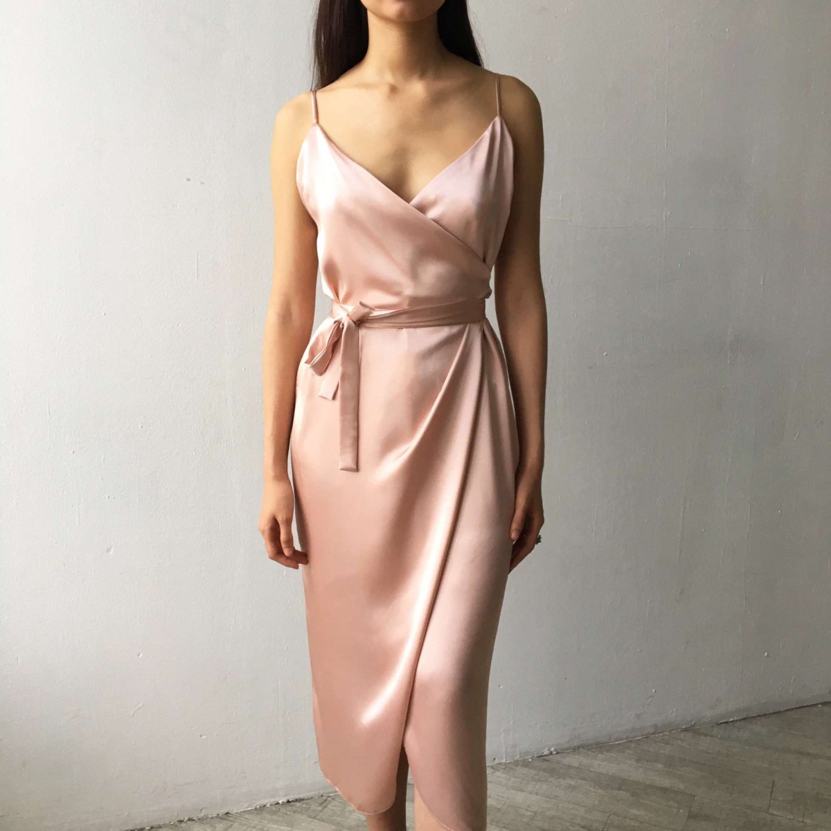 Голубое платье